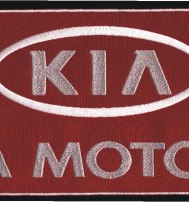 Логотип KIA, шеврон большой ("КИА Моторс"наспинный)